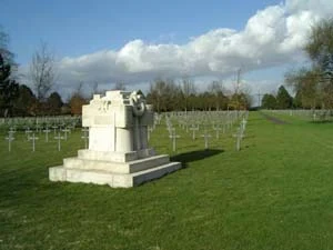 The German military cemetery of Maison-Blanche